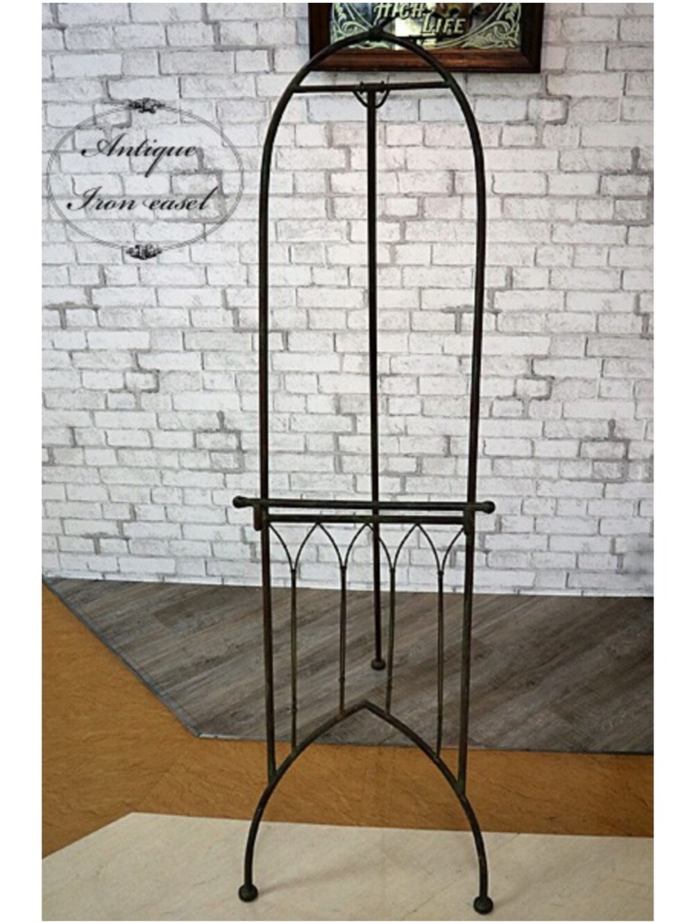 Vintage Iron Floor Easel